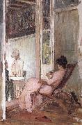 John William Waterhouse The Loggia France oil painting artist